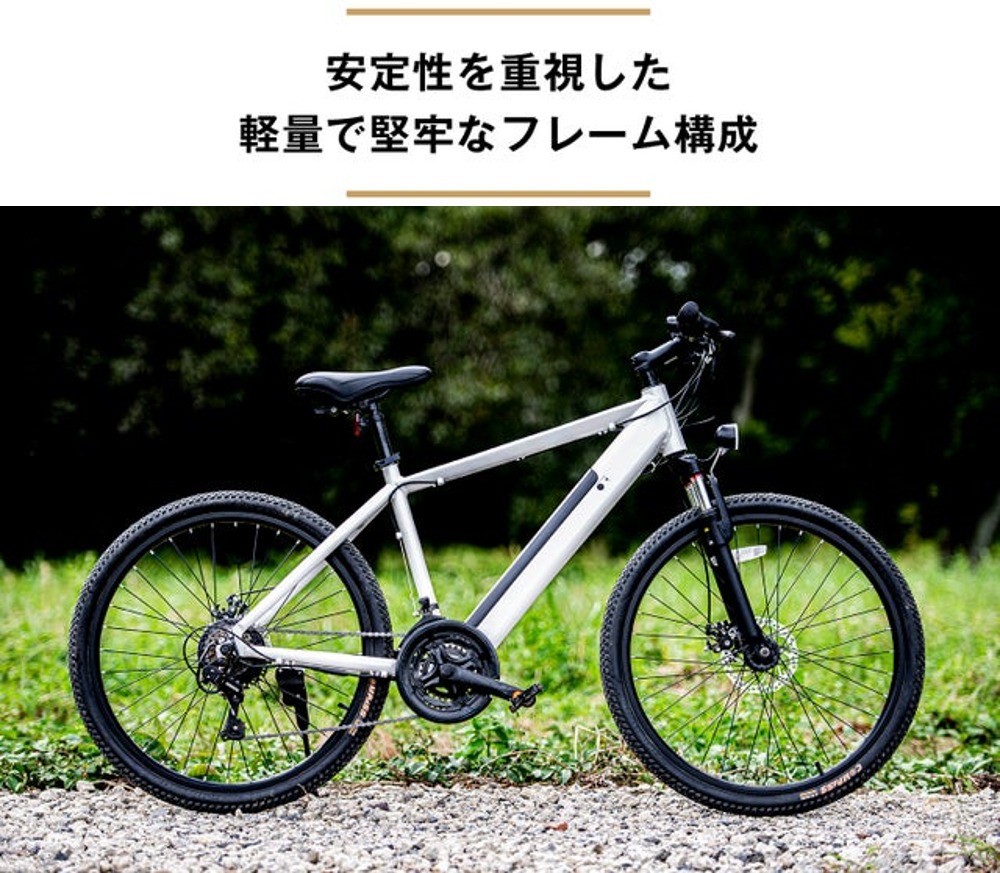 電動アシスト ＋ 21段変速 ハイスペック マウンテンバイク「SWIFT